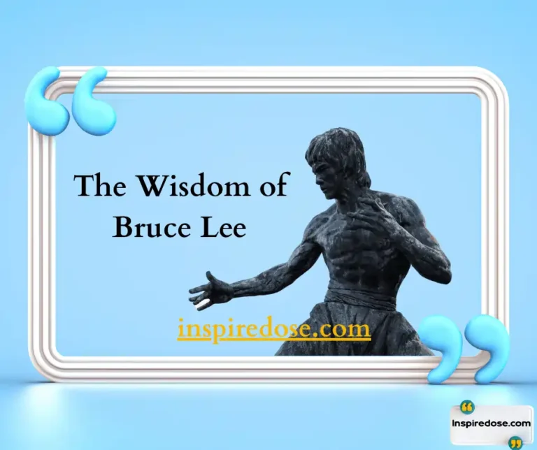 Bruce Lee portrait — martial artist and philosopher known for inspirational quotes